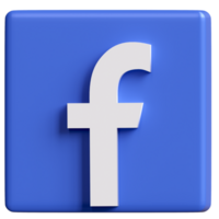 3d Facebook logo distintivo. Facebook è un' popolare e bene conosciuto globale sociale networking piattaforma servizio. png