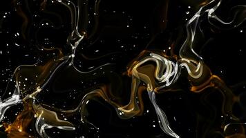 liquid wavy, abstract multicolor liquid wave background. video