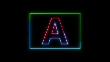 neon font, neon text, neon letter, neon alphabet, text, font, alphabet, letter video