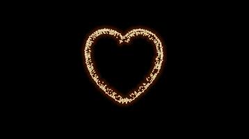 Animated Glowing Colorful Neon Heart video