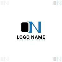 Letter O N company logo design template with new style.Creative logo design photo