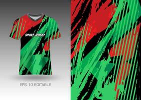 sports shirt vector design, soccer jersey mockup uniform front view