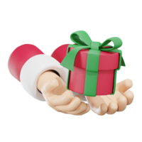 donner cadeau Noël 3d illustration png