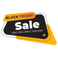 Black Friday Promo Advertising  Color 2D Illustration png