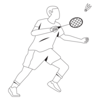 Netting Sport People Outline 2D Illustration png