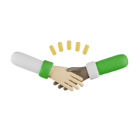 Shake Hand Ramadhan Kareem 3D Illustrations png