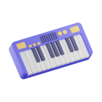 piano toetsenbord vermaak 3d illustraties png