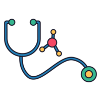 Stethoscope Medical Object Color 2D Illustration png