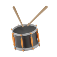 trommel muziek- studio 3d illustraties png