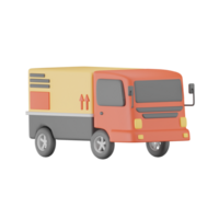 Delivery Truck Delivey Package 3D Illustrations png