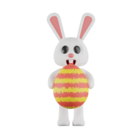 Rabbit Bring Egg Easter 3D Illustrations png