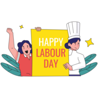 Labour Poster Labour Day Color 2D Illustrations png