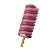 Ice Cream Stick Twister 3D Illustrations png