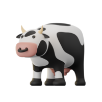 vaca eid adha 3d ilustrações png