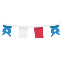 Decoration Flag 1 Memorial Day Color 2D Illustrations png