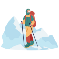 Iceberg Outdoor Adventure Color 2D Illustrations png