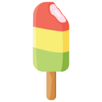 pastèque fraise la glace la glace crème 2d Couleur des illustrations png