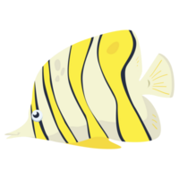 ängel fjäril fisk 2d Färg illustrationer png