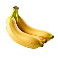 banan frukt isolerat på transparent bakgrund ,generativ ai png