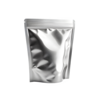 aluminum zip lock food packaging mockup, generative ai png