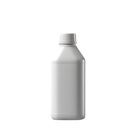 set of white bottle isolated on transparent background ,generative ai png