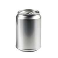 canned drink packaging isolated on transparent background, empty canned drink ,generative ai png