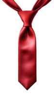 red necktie isolated on transparent background ,red tie isolated png ,generative ai