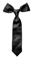 Preto gravata isolado em transparente fundo ,gravata isolado png , generativo ai