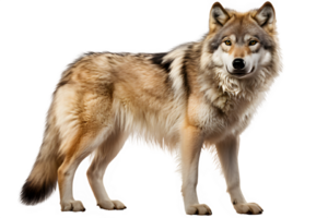 wolf isolated on transparent background ,siberian husky isolated cut out ,generative ai png