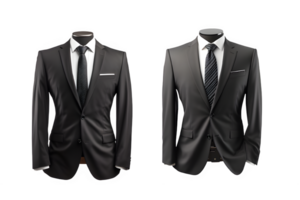 tuxedo suit mockup on transparent background ,tuxedo isolated cut out ,generative ai png