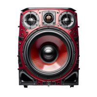 music speaker isolated on transparent background ,music player cut out generative ai png