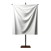 em branco exibição promoção bandeira isolado em transparente fundo , generativo ai png