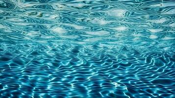 parte superior ver nadando piscina agua antecedentes ,azul mar agua fondo de pantalla ,generativo ai foto