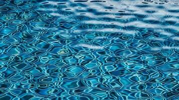 top view swimming pool water background ,blue sea water wallpaper ,generative ai photo