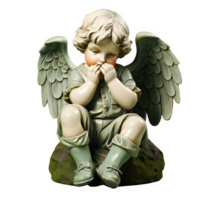 cupid statue cutout isolated on transparent background ,generative ai png