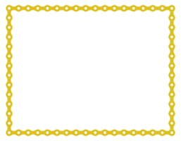 Frame for Picture or Photo Image Create from Chain of the Motorcycle, Bike, Bicycle or Machine. Format PNG