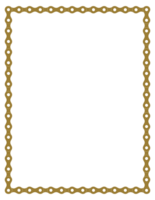 Frame for Picture or Photo Image Create from Chain of the Motorcycle, Bike, Bicycle or Machine. Format PNG