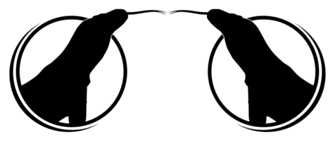 The Komodo Dragon with sticking tongue out in the Circle Shape for Logo Type, Art Illustration, Pictogram, Website, or Graphic Design Element. Format PNG