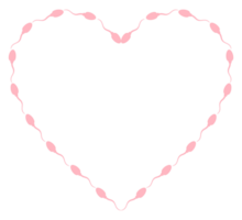 cuore forma, amore icona simbolo creato a partire dal sperma silhouette, per logo genere, arte illustrazione, app, sito web, pittogramma o grafico design elemento. formato png