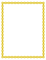 Frame for Picture or Photo Image Create from Chain of the Motorcycle, Bike, Bicycle or Machine. Format PNG