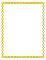 Frame for Picture or Photo Image Create from Chain of the Motorcycle, Bike, Bicycle or Machine. Format PNG