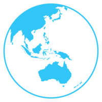 Indonesia Map on the World Map Globe Silhouette, can use for Icon, Symbol, App, Website, Pictogram, Logo Type, Art Illustration or Graphic Design Element. Format PNG