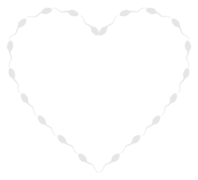 Heart Shape, Love Icon Symbol created from Sperm Silhouette, for Logo Type, Art Illustration, Apps, Website, Pictogram or Graphic Design Element. Format PNG