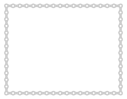 Frame for Picture or Photo Image Create from Chain of the Motorcycle, Bike, Bicycle or Machine. Format PNG