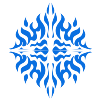 blå Färg etnisk mandala patern design illustration. perfekt för logotyper, ikoner, klistermärken, tatueringar, design element för webbplatser, annonser och Mer. png