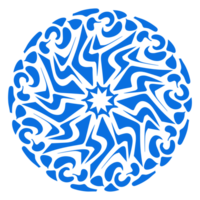 azul cor étnico mandala padrão Projeto ilustração. perfeito para logotipos, ícones, adesivos, tatuagens, Projeto elementos para sites, anúncios e mais. png