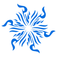 blu colore etnico mandala patern design illustrazione. Perfetto per loghi, icone, adesivi, tatuaggi, design elementi per siti web, annunci e di più. png