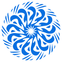blå Färg etnisk mandala patern design illustration. perfekt för logotyper, ikoner, klistermärken, tatueringar, design element för webbplatser, annonser och Mer. png