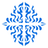 azul cor étnico mandala padrão Projeto ilustração. perfeito para logotipos, ícones, adesivos, tatuagens, Projeto elementos para sites, anúncios e mais. png