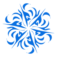 blauw kleur etnisch mandala patroon ontwerp illustratie. perfect voor logo's, pictogrammen, stickers, tatoeages, ontwerp elementen voor websites, advertenties en meer. png